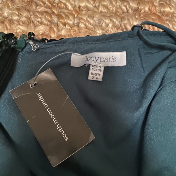 Emerald Green Sequin Mini Dress- perfect for Reputation Taylor Swift Eras Tour - Picture 3 of 6